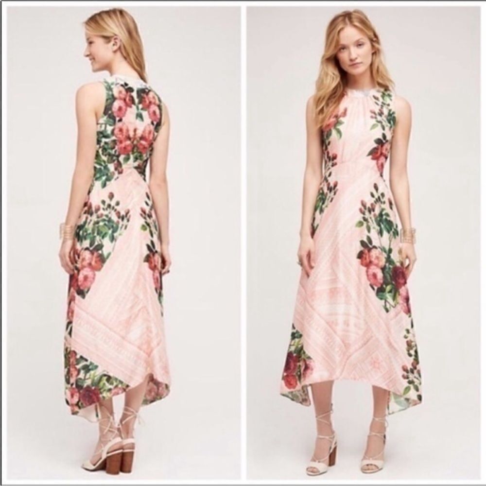 Anthropologie‎ Butterfly Garden Midi Dress